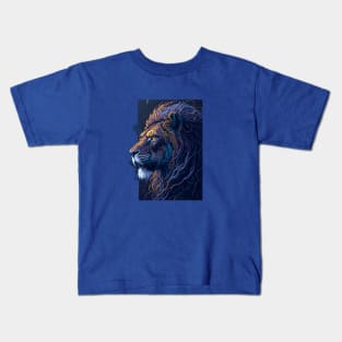 Neon Lion Kids T-Shirt